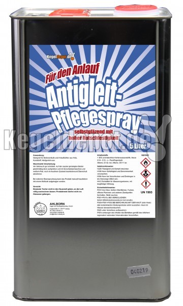 Antigleit-Pflegespray / 5 Liter