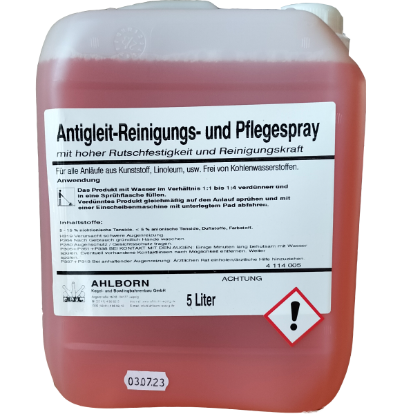 Antigleit-Pflegespray / 5 Liter